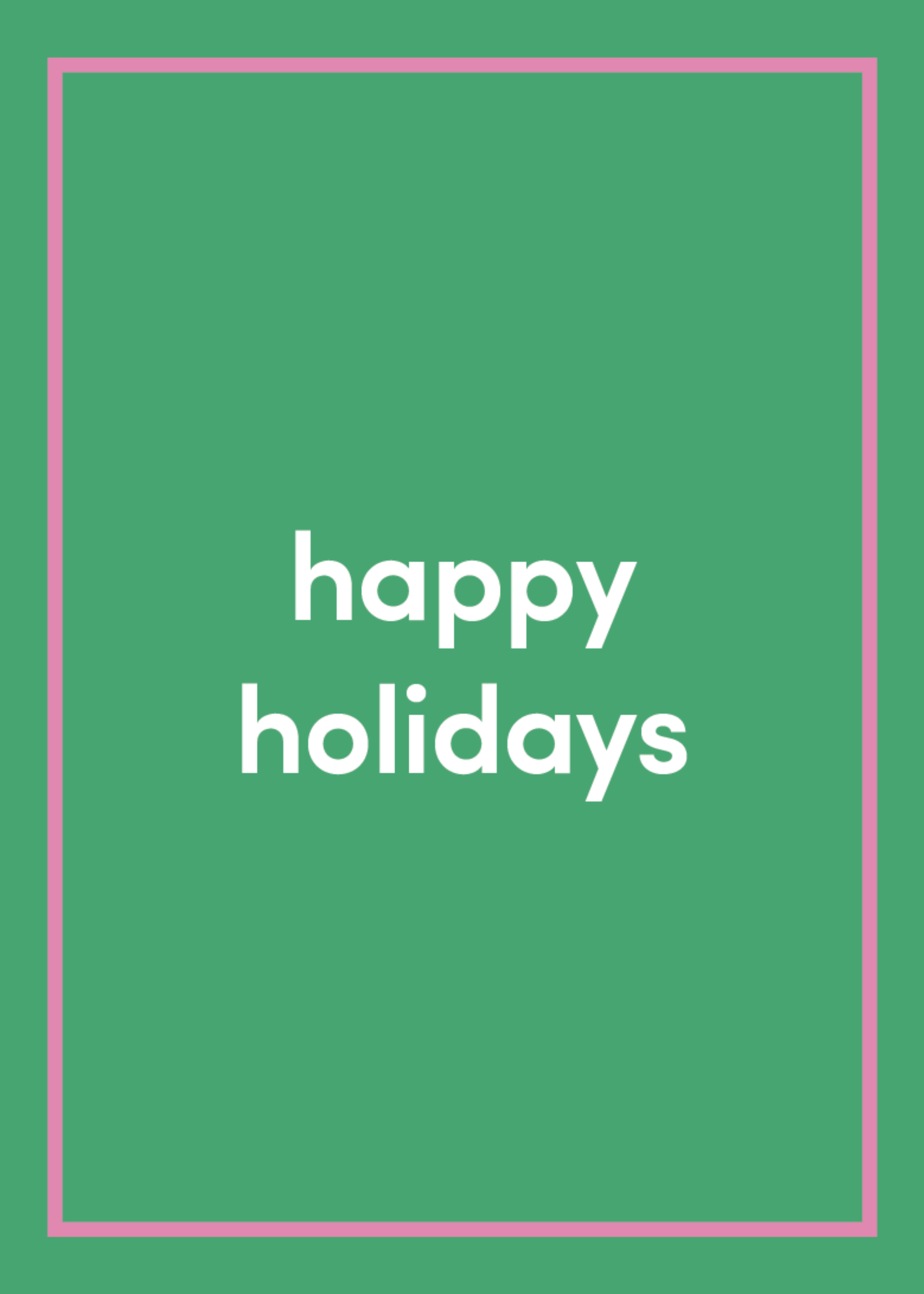 Happy Holidays Greeting Card N8