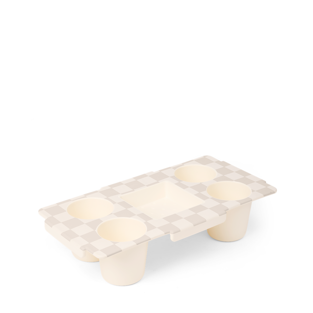 Top o' the to Ya - Checkered Coconut/Mushroom N0