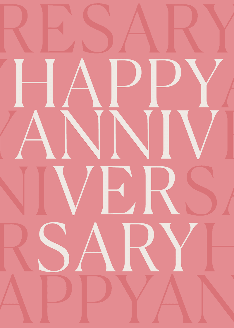 Happy Anniversary Greeting Card E9