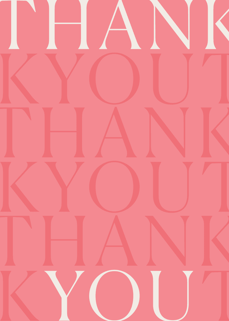 Thank You Greeting Card O7