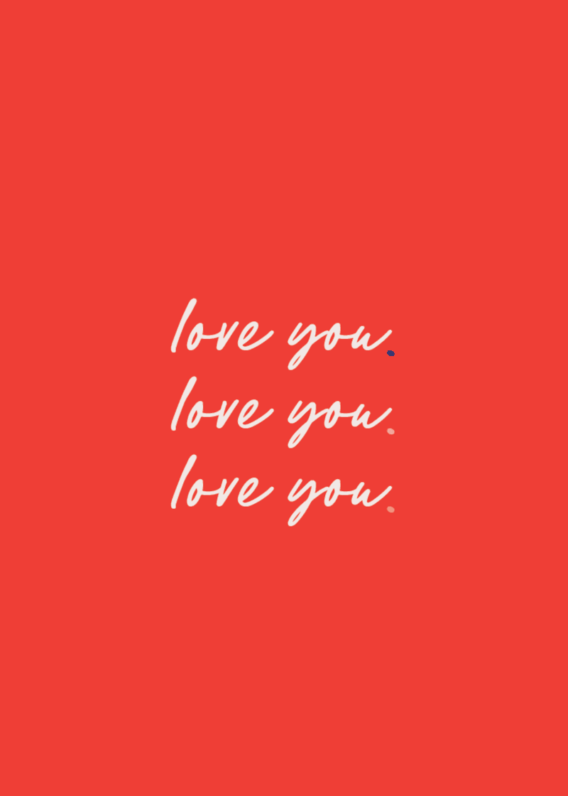 Love You Greeting Card Q9