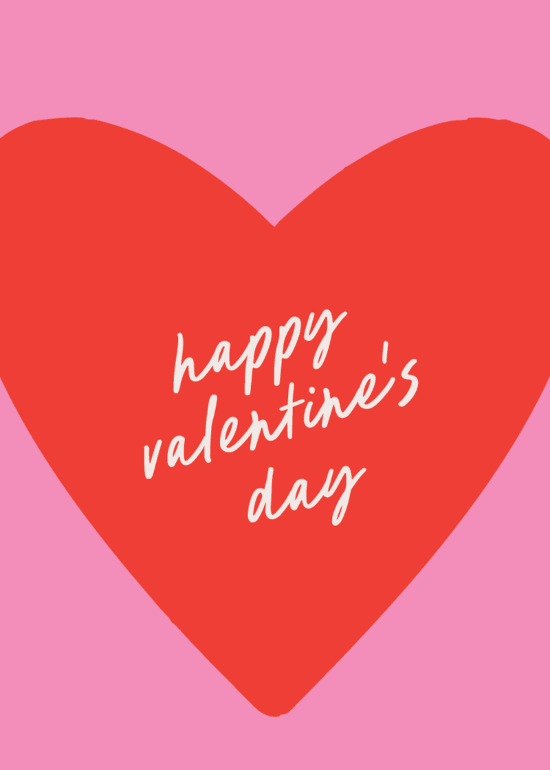 Happy Valentine's Day Greeting Card J4