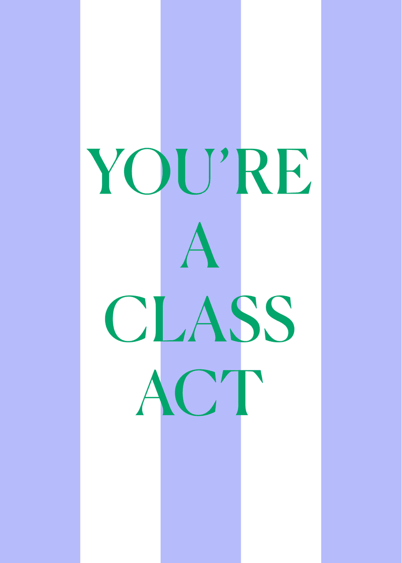Class Act Greeting Card L3