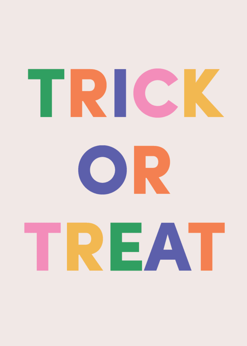 Trick or Treat Greeting Card O8