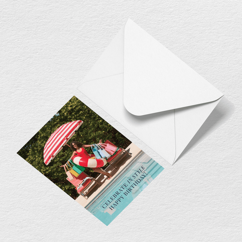 Happy Birthday Umbrella Greeting Card Y1