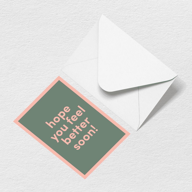 Feel Better Soon Greeting Card A8