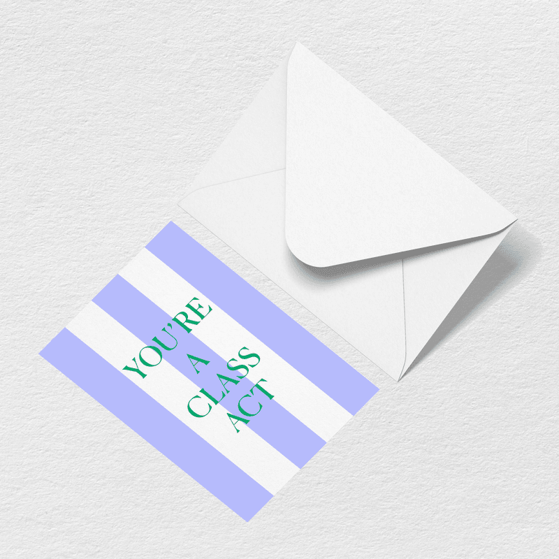 Class Act Greeting Card L3