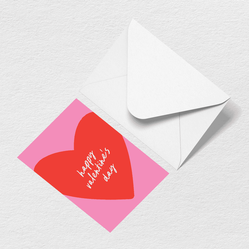 Happy Valentine's Day Greeting Card J4