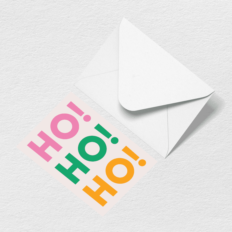 Ho Ho Ho Greeting Card U3