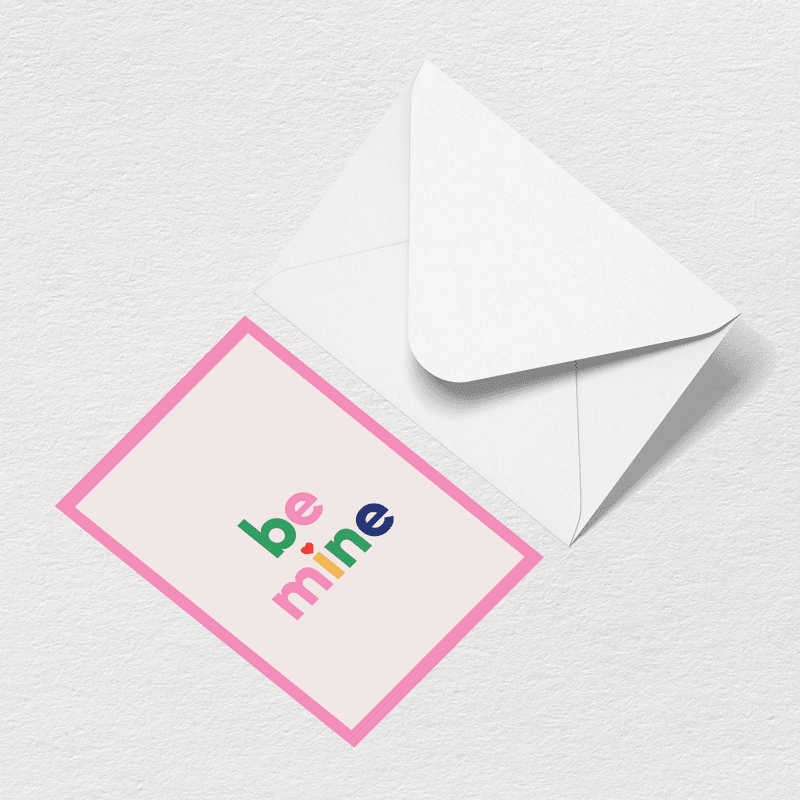 Be Mine Greeting Card U2