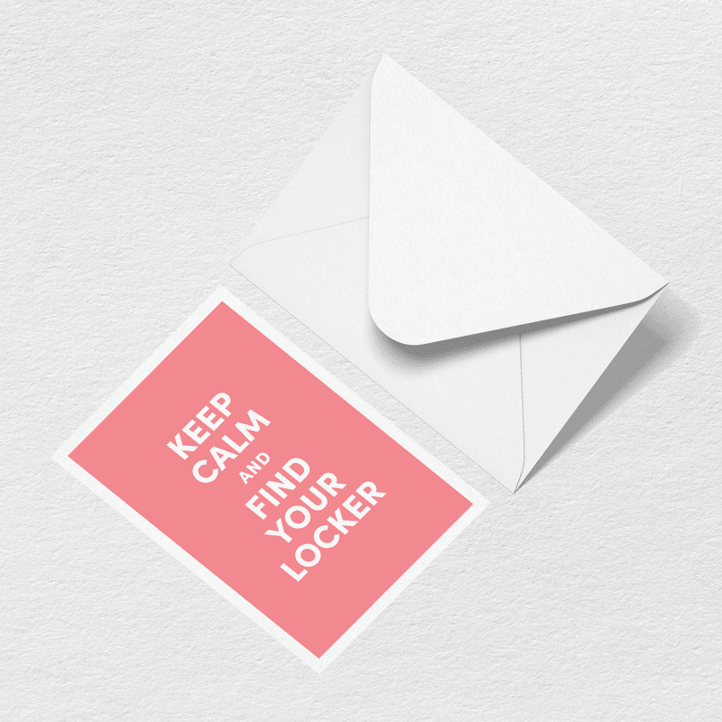 Keep Calm Greeting Card M7