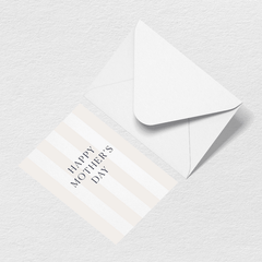 Mother's Day Stripes Greeting Card U2