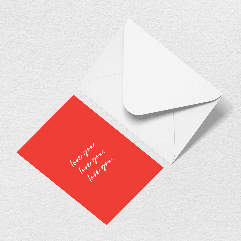 Love You Greeting Card Q9