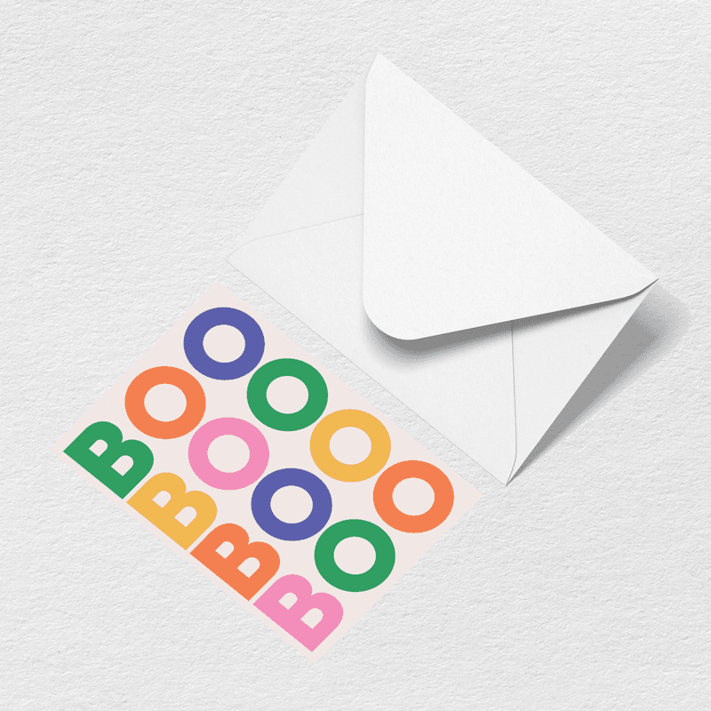 Boo Greeting Card M2
